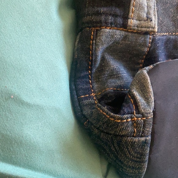 Color block Donna sharp denim purse . In good condition - Picture 6 of 11